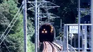 681系スノーラビット特急はくたか10号　大池いこいの森駅通過　/Japanese Train 681Series Limited Express HAKUTAKA