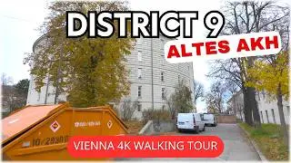 Vienna District 9 - Campus Universität Wien - Virtual Morning Walk in 4K