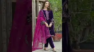 Velvet dress design #youtubeshorts #shorts #newdressesideas #newwintercollection