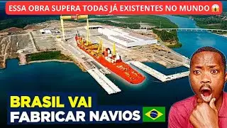 Reagindo O INSANO ESTALEIRO DA PETROBR&Aacute;S PARA FABRICAR NAVIOS DO BRASIL 😱 #brasil #constru&ccedil;&otilde;es 