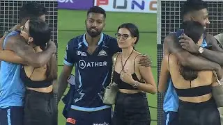 Emotional Moment Hardik Pandya Hugged His Wife Natasha After Winning IPL 2022 Final