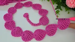 🌿 Easy Crochet Leaf Motif Tutorial | Beautiful Strap for Bags & Hair Bands