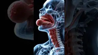 Swallowing in Detail: Ultra-Realistic 3D Anatomy of Food Intake#SwallowingAnimation#RealisticAnatomy