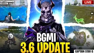 BGMI 3.6 UPDATE LIVE ON CAPTAIN STAR G | @captaing-g