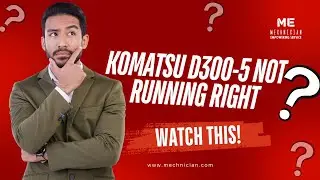 Komatsu D300 5 Series Dozer full diagnostics demonstration with JALTEST