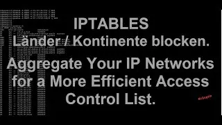 L&auml;nder oder Kontinente blockieren. Mit Iptables - Regeln / ACL s | Linux Server