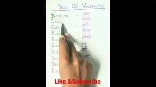 Daily Use  Vocabulary|Fast food🍔🍕🍟 English-Hindi Meaning😋😋