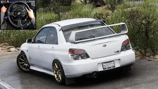 610HP Subaru WRX STI - Forza Horizon 5 | Steering Wheel Gameplay