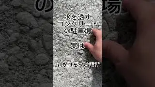 水を透すコンクリートは剥がれるよ　#オワコン #庭コン