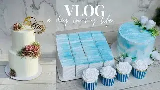 വെഡ്ഡിംഗ്കേക്കും കേക്ക് സെറ്റും / wedding cake / cake set / cupcake / cake / cake vlog / dummy cake 