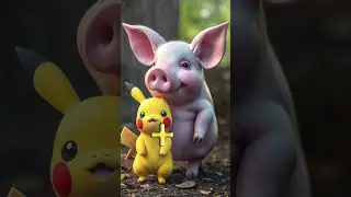 Ai Pikachu Mashup #pikachu #ai #hybrid #anime #gaming #youtubeshorts