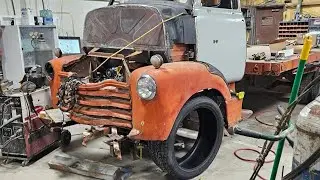 1952 coe car hauler custom build