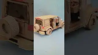 Miniatur Jeep Wrangler Rubicon dari Kardus#shorts