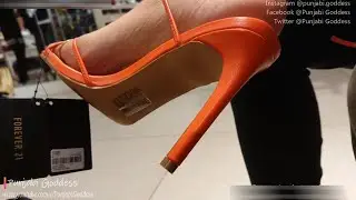 Sexy Orange Heels At Forever21 | Punjabi Goddess & Velocity04