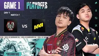 ALTER EGO vs NAVI | Playoffs Day 1 | Game 1 | #MPLIDS16