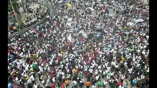 Aerial views of 11 locations in Nigeria where OBiDients&rsquo; Movement rally held on October 1