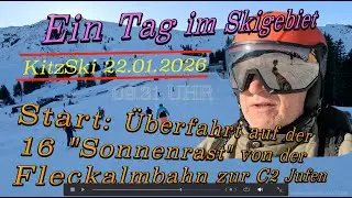 Skigebiet KitzSki Kitzbühel 22.01.2026 09:31 Abfahrt 1: Piste 18 