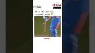 Working of Ultraedge Technology | #cricket #physics #cricketrules #indvszim #t20worldcup2024 #shorts