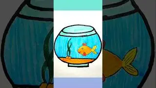 Fish aquarium drawing for kids #easy #fishing #fish #draw #arts #cartoons #cute