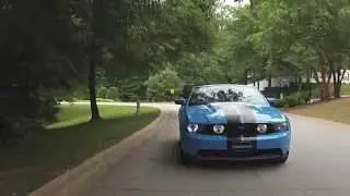 Grabber Blue Mustang in Flight DJI Experiment 1