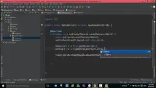 104 How to use getStringArray  method in Android Studio #104