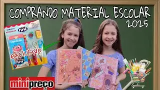 COMPRANDO MATERIAL ESCOLAR NO MINI PREÇO/ 2025.