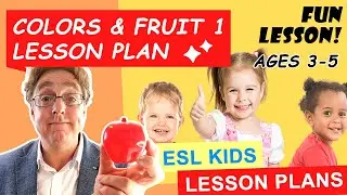 План урока для детей (ESL) &ndash; &laquo;Красное яблоко&raquo; (Фрукты и цвета 1) (возраст 3&ndash;5 лет) &ndash; Урок 2