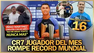 🥇 CRISTIANO RONALDO GANA el POTM y ROMPE RECORD MUNDIAL y OTRO en ARABIA 🤯 I&Ntilde;IGO EXPLOTA con NI&Ntilde;O 🤬