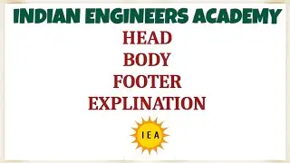 HEAD,BODY,FOOTER (HTML)