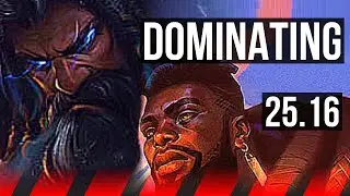UDYR vs K'SANTE (TOP) | 73% winrate, 6 solo kills, Dominating | KR Master | 25.16