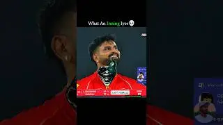 Incredible Inning By Shreyas Iyer ☠️🔥#shreyasiyer #ipl2025 #gtvspbks #shorts
