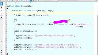 Java File I/O part 3: Writing into a Text File