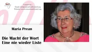 Die Macht der WortEine nie wieder Liste (Maria Prean)