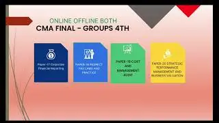 CMA BEST TEACHERs||CMA FINAL LAW SFM COST INCOME-TAX CFR GST COST AUDIT SPM CMA BEST FACULTY-2022