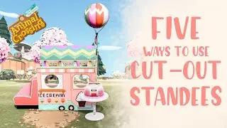 Five Ways To Use Face Cut-Out Standee Designs On Your Island! // Animal Crossing New Horizons