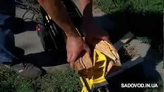 Дровокол Sadko ELS-2200 в работе