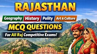 ⭕Geography, history, Polity Art and culture | Mix MCQ Question Class