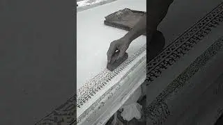 Hand block printing process