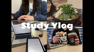 Study Vlog 📚| UofT Grad Student | 2 Days of Final Exam Prep at the Library + Korean Gamjatang