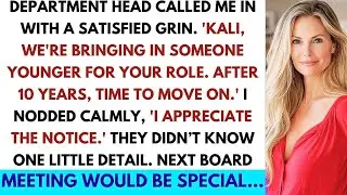 Boss Replaced Me With Someone Younger After 10 Years of Loyalty, But Didn't Know One Small Detail...