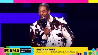 Busta Rhymes Accepts the Global Icon Award | 2024 EMAs