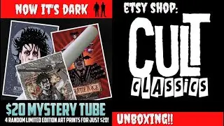 Etsy Shop Cult Classics $20 Mystery 4 Art Print Tube UNBOXING!
