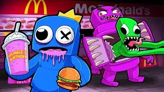 Радужные друзья попробовали коктейль Grimace Shake из McDonald's!