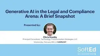 Generative AI in the Legal and Compliance Arena: A Brief Snapshot