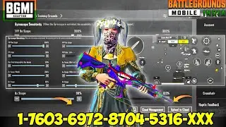 NEW UPDATE 4.2🔥BEST SENSITIVITY CODE + CONTROL SETTINGS BGMI/PUBG MOBILE