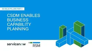 CSDM enables Business Capability Planning | ServiceNow APM Value Pillars