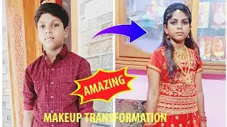 ചമയവിളക്കിന് കണ്ണൻ മോനെ ഒരുക്കിയത് കണ്ടാലോ... ☺️//male to female  transformation //#chamayavilakku