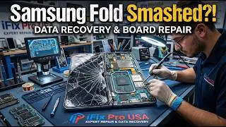 Resurrecting a Smashed $6,000 Foldable Phone to Retrieve Crucial Data #iphonerepair #repair #fix