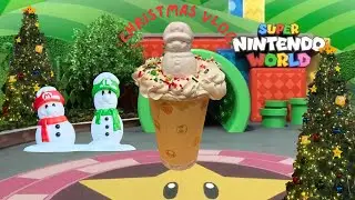 пробую горячий какао со снеговиком Марио в Universal Studios Hollywood🎄