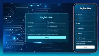 Registration Login Form HTML and CSS | CSS Hover Effect